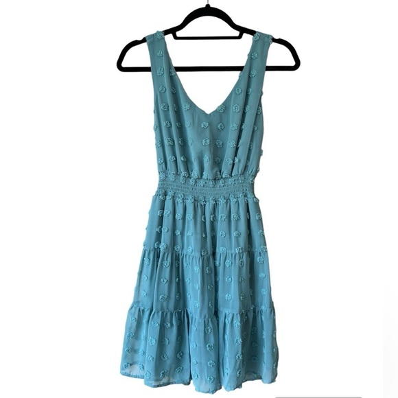 Emerald Sundae Sleeveless Sundress Turquoise Junior Size M - Picture 1 of 9